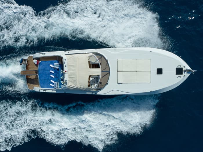 Your private yacht in St Tropez, heading towards Cap Taillat