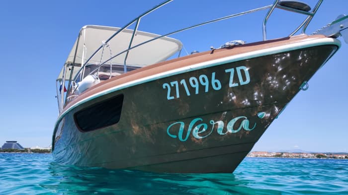 One day in Zadar on a motorboat