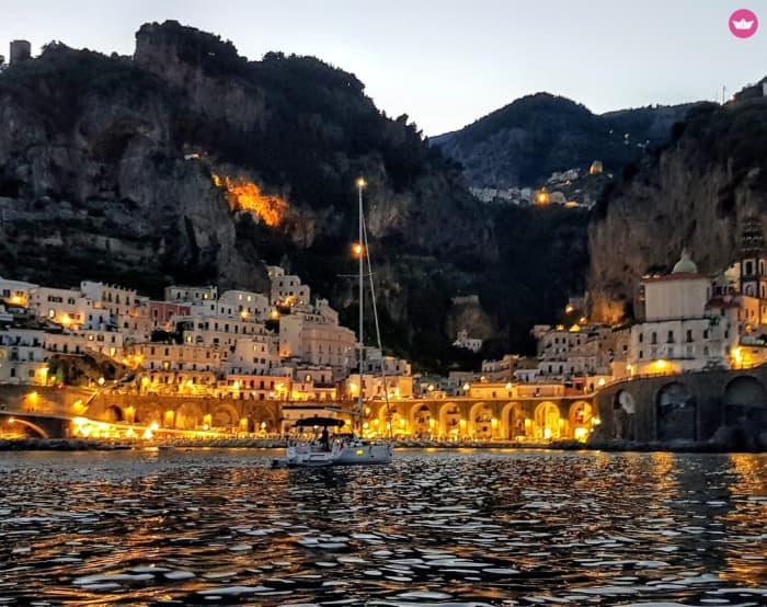Zonsondergang in Praiano: het gouden uur aan de Amalfikust