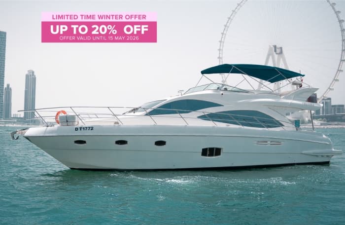 Your private Dubai experience: An exclusive day aboard a motor yacht