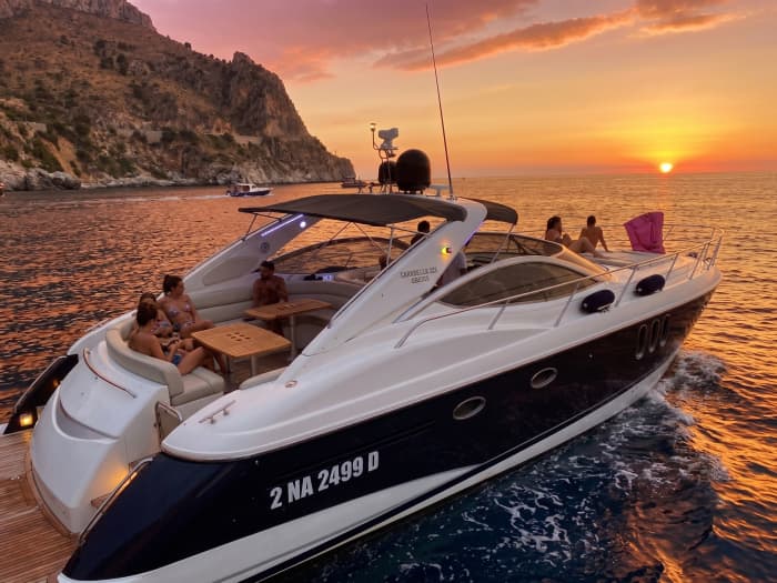 Sunset Motorboat Tour from Palermo · Mondello Bay