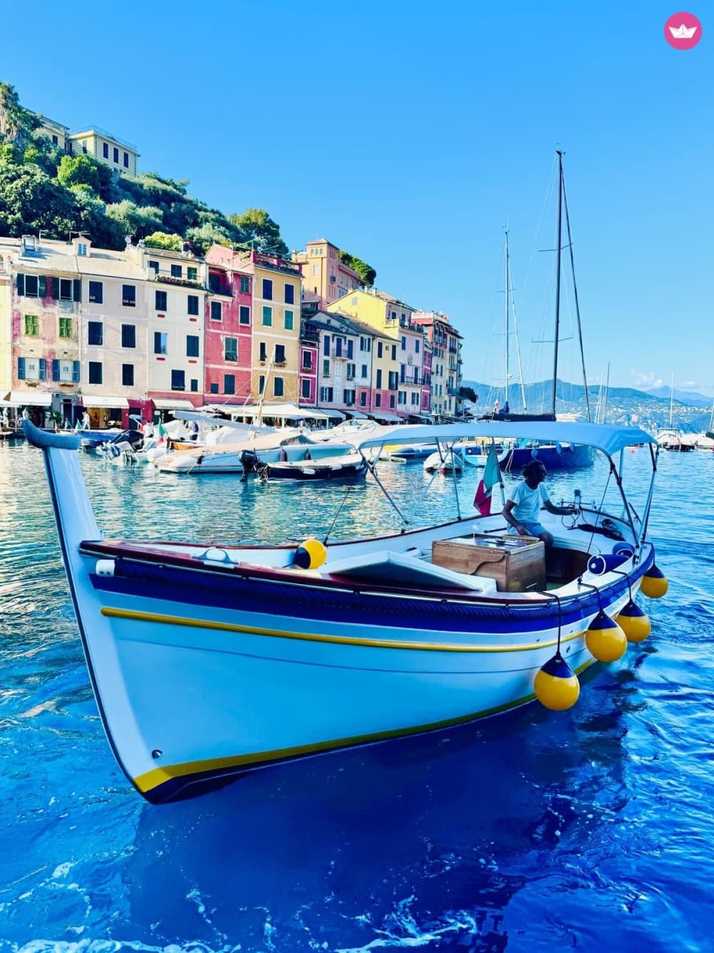 Croisière d'une journée à travers Portofino, San Fruttuoso et Camogli