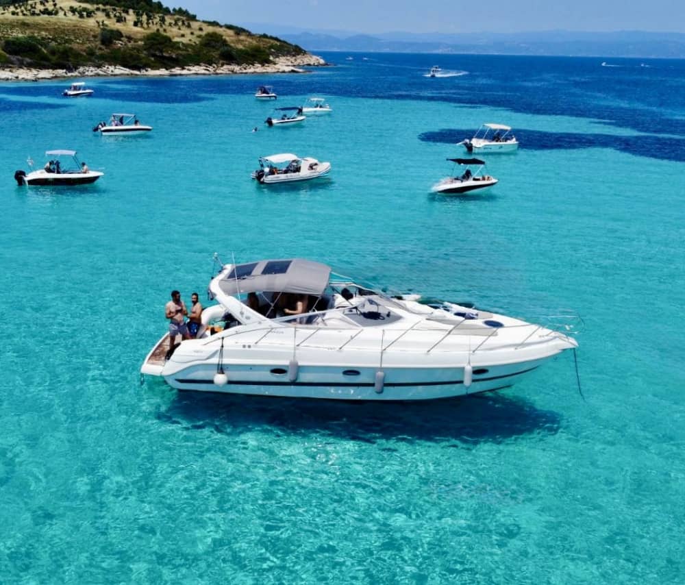Croisière privée en yacht de luxe: Diaporos et Blue Lagoon, Ammouliani, M.Athos