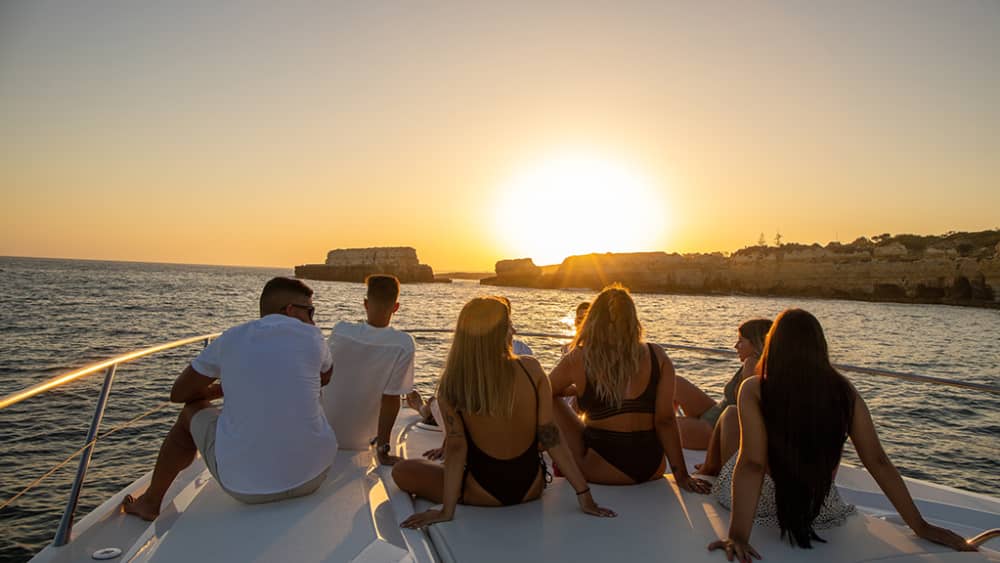 Croisière au coucher du soleil en Algarve – Croisière privée en soirée au départ de Vilamoura