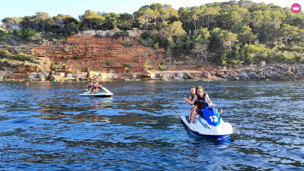 Excursion guidée en jet ski à Cala Salada