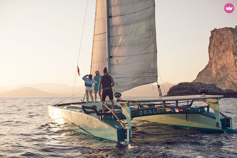 La magie du coucher de soleil à Malaga : excursion écologique en catamaran