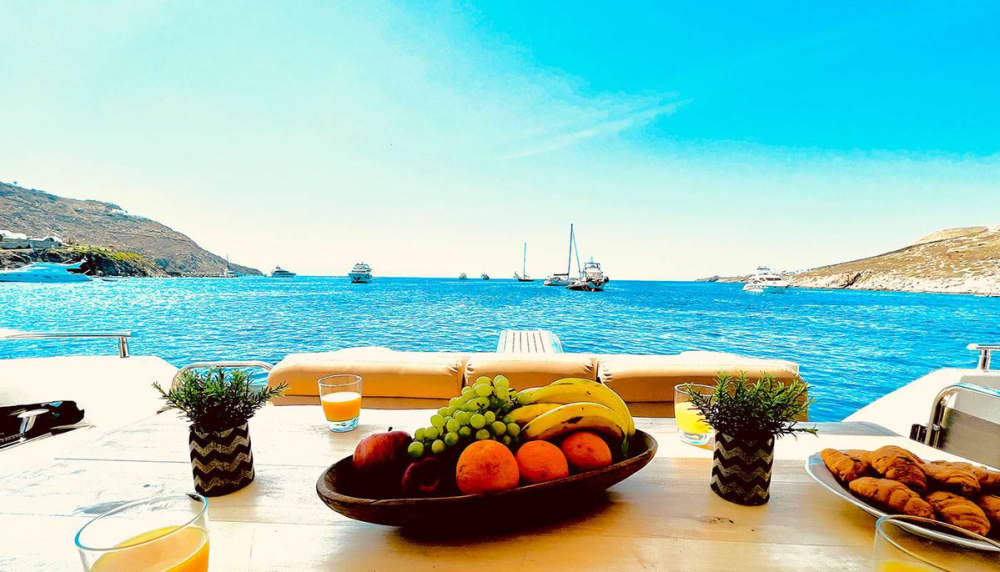 Croisière privée d'une journée sur la côte sud ou à Délos et Rhenia (Azimut 58 pieds) 5