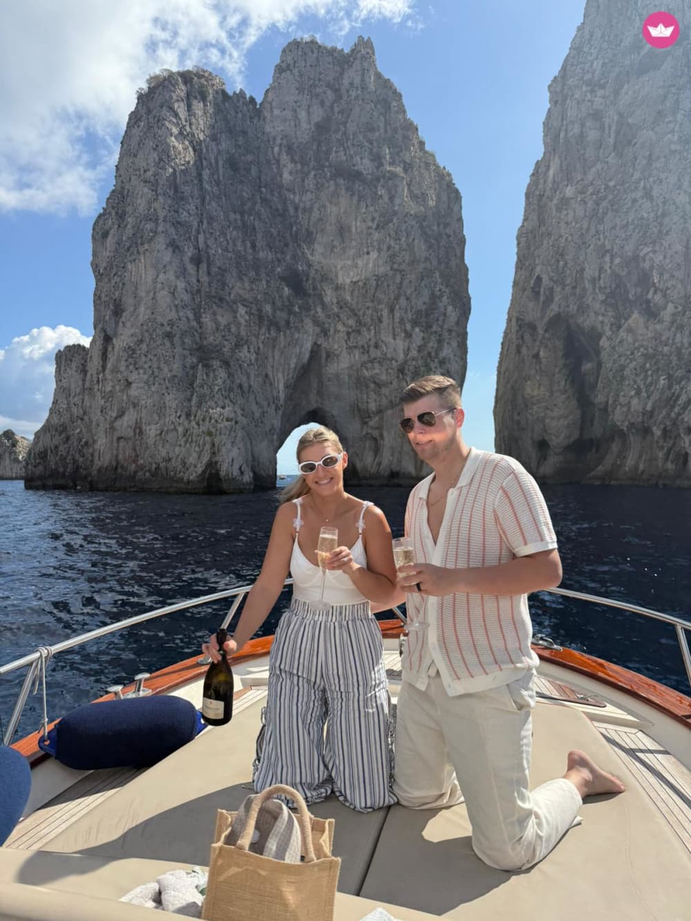 Excursion en bateau flexible à Capri avec options de débarquement