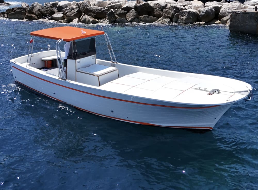 Votre journée à Ischia : louez un bateau à moteur pour une journée complète de découverte.