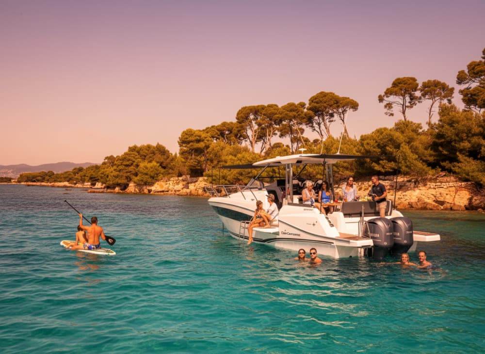 Sortie privée en mer avec skipper dédié | Sunset Île d’Or avec apéritif & baignade 2