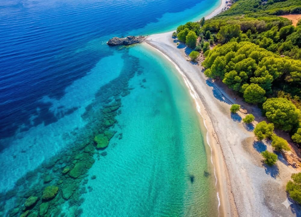 Évadez-vous sur la magnifique plage paradisiaque de Corfou