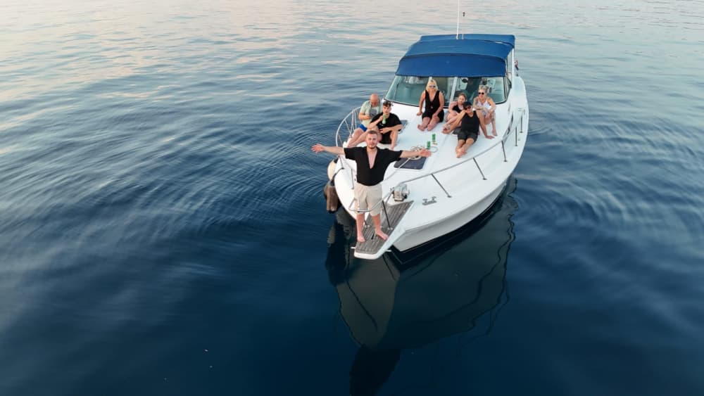 Coucher de soleil et dauphins : excursion privée de 3 heures en bateau dans l'archipel de Brijuni et les eaux de Pula