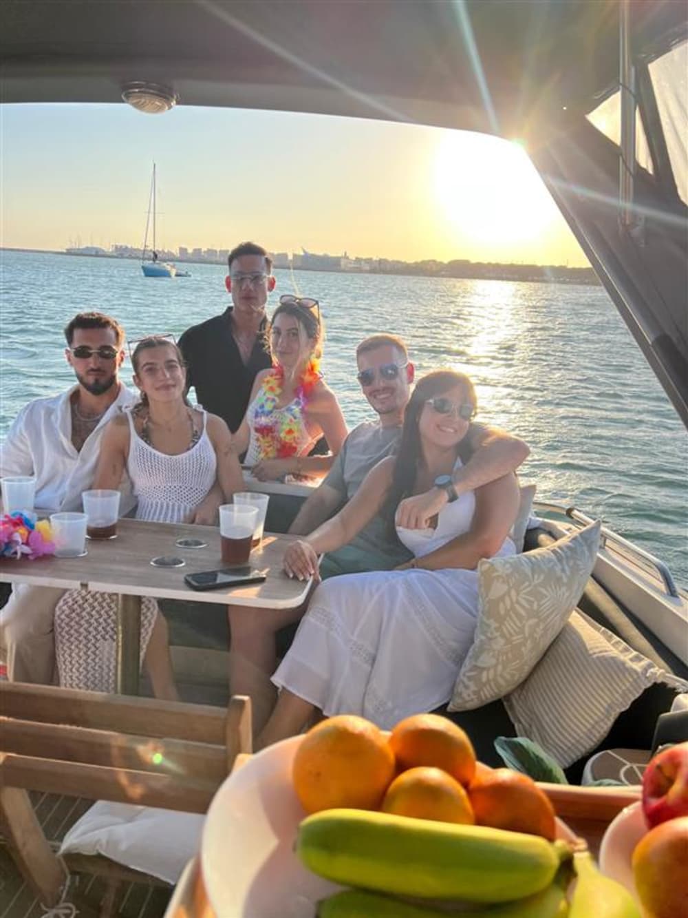 Excursion en bateau au coucher du soleil : visite de 2 heures de la baie de Cadix
