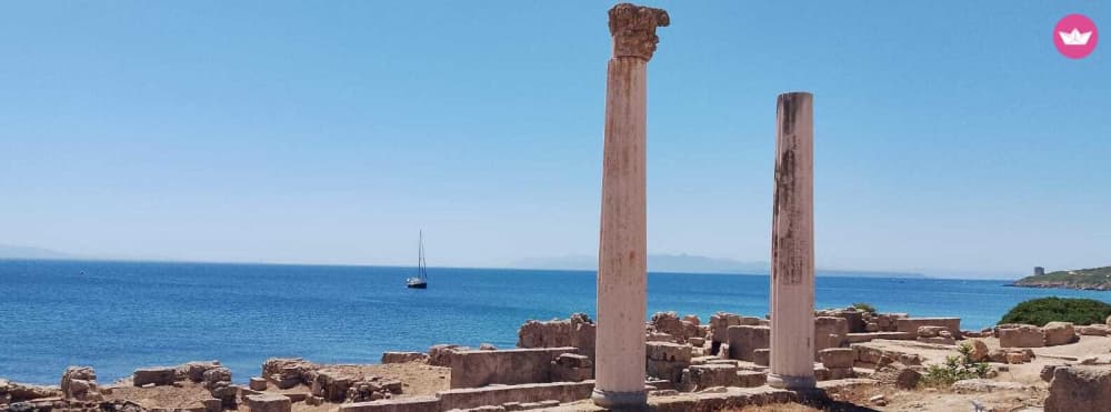 Traversée en voilier d'une demi-journée entre Sinis et Tharros