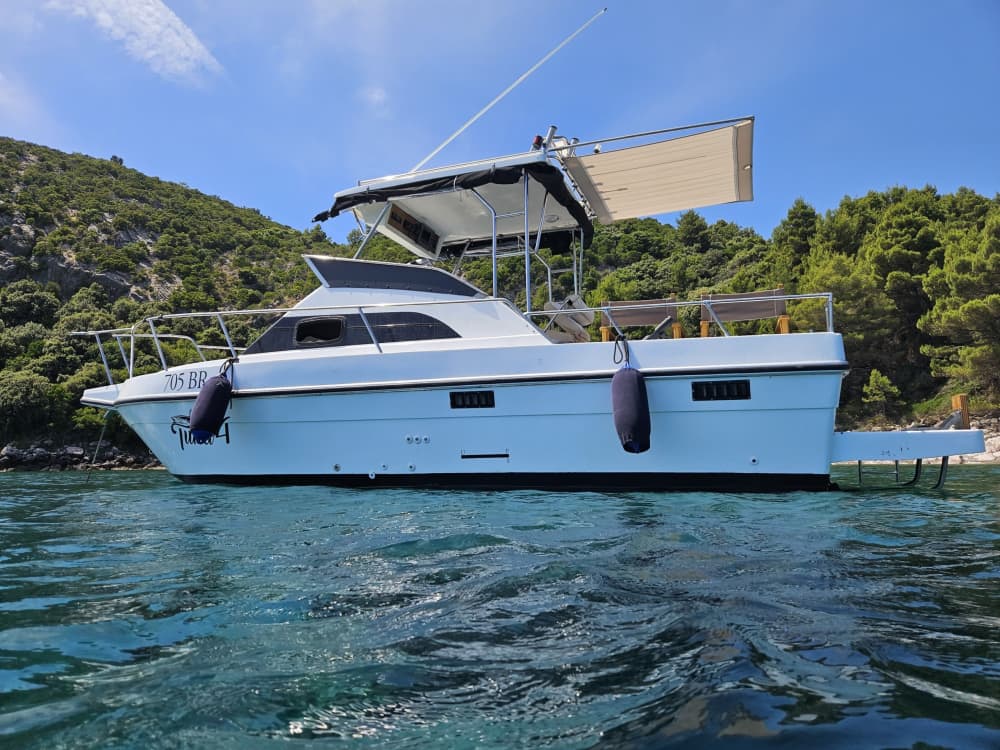Profitez d'une demi-journée en bateau à moteur à Bar 4