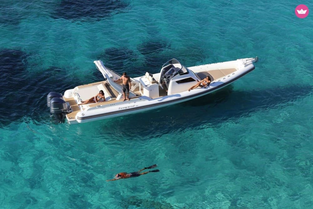 Expérience en bateau privé au coucher du soleil