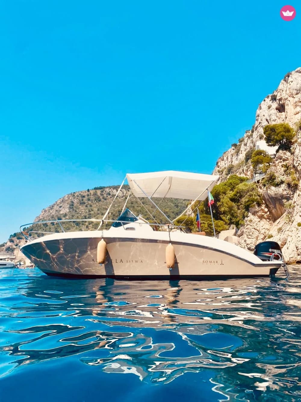 Excursion d'une journée en bateau à Menton (carburant non inclus)