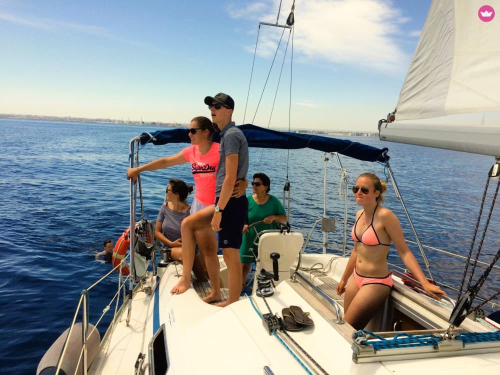 Expérience de voile avec les dauphins de 7 heures 5