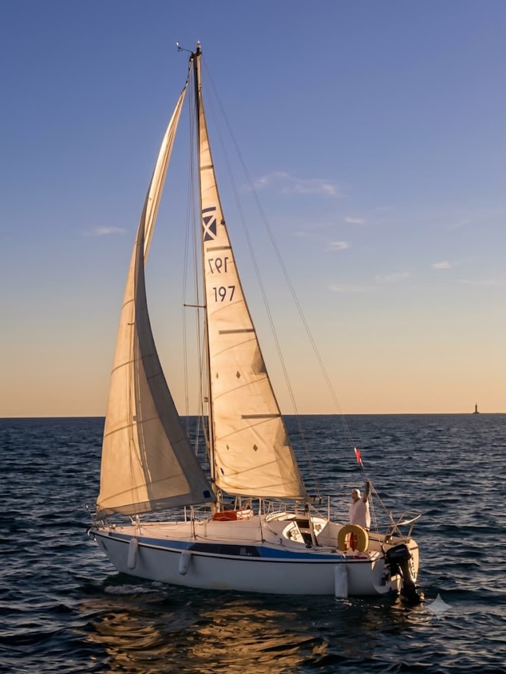Balade en Bateau à Voile entre le Cap d’Antibes et les Iles de Lerins (Cote d’Azur) 3