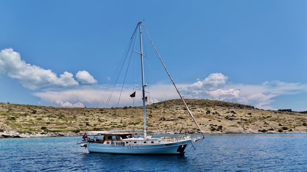 Excursion d'une journée en goélette privée de luxe à la découverte des baies turquoise de Bodrum