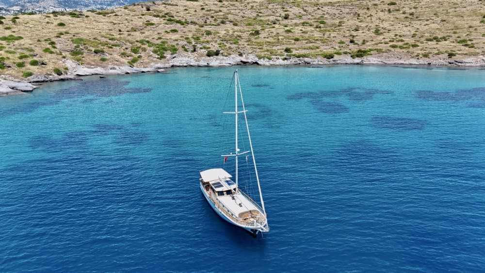 Excursion d'une journée en goélette privée de luxe à la découverte des baies turquoise de Bodrum 5