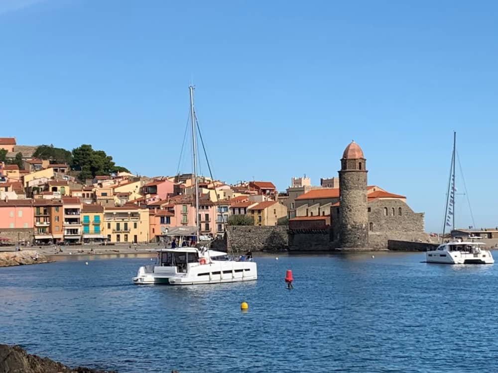 journée en mer à Port-Vendres à bord d'un catamaran.