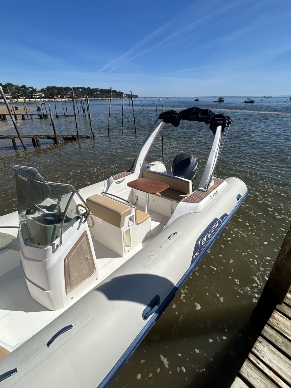 4 heures de soleil autour de Lège-Cap-Ferret en bateau à moteur
