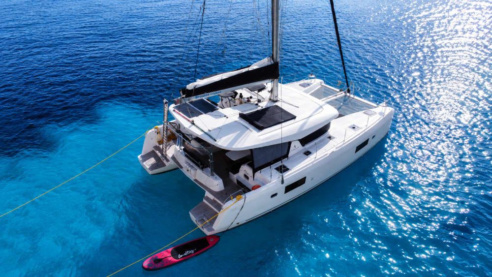 Catamaran privé - Croisière au coucher du soleil à Paros et Antiparos avec plats signature du chef 3