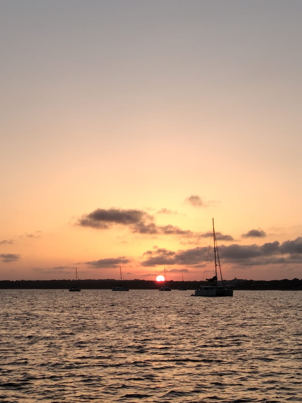 Coucher de soleil dans la réserve marine