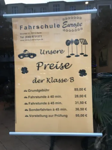 Fahrschule Europe Blissestr in Wilmersdorf