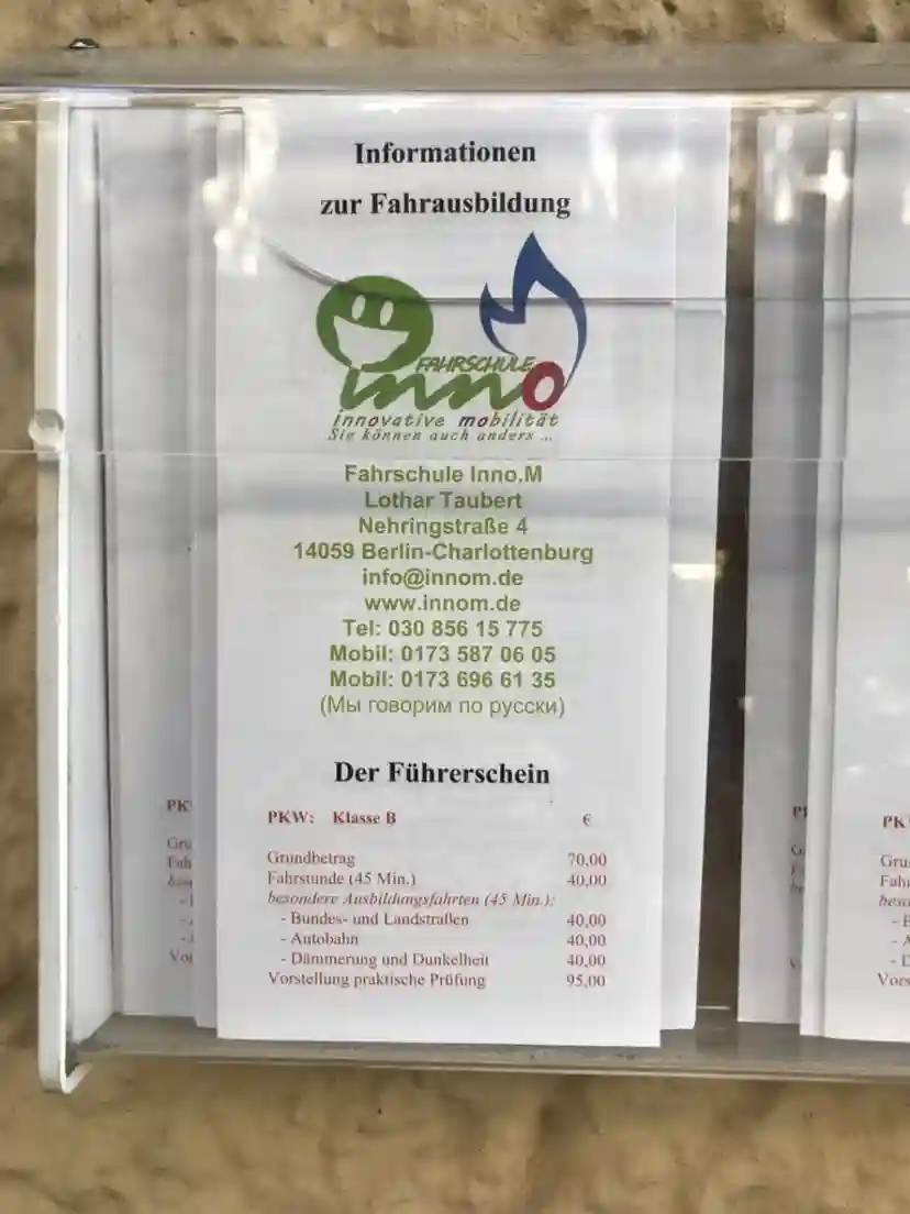 School Fahrschule inno.M - Charlottenburg 3