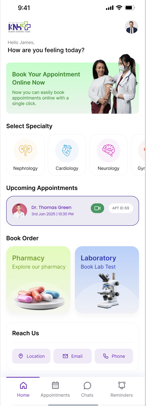 Kumar Nursing Home App