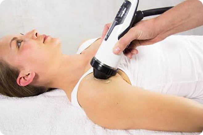 Doctor providing bone health treatment