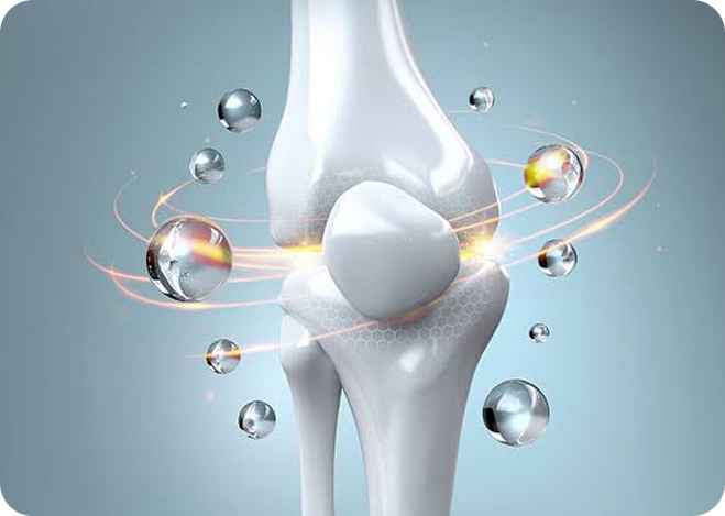 Illustration of arthritic joint damage