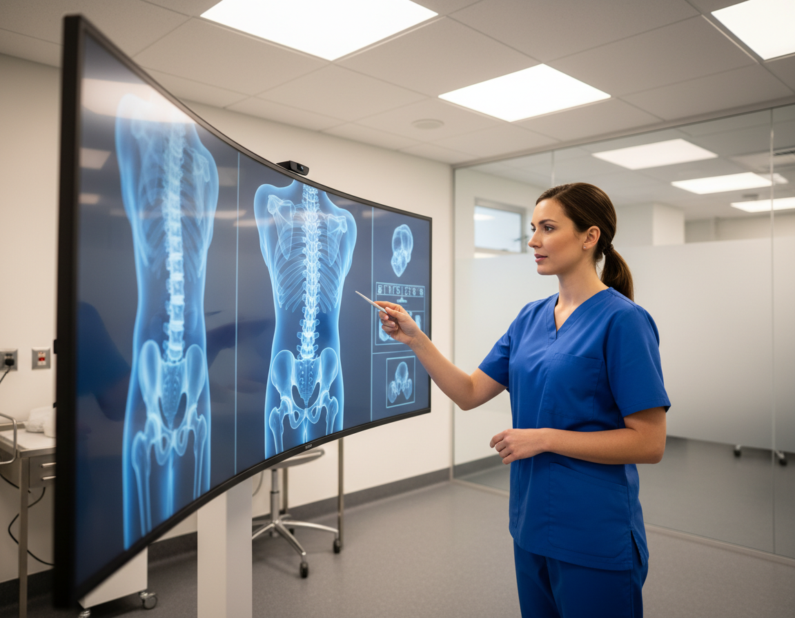 Orthopaedic specialist reviewing an X-ray at Tanish Multispeciality Hospital