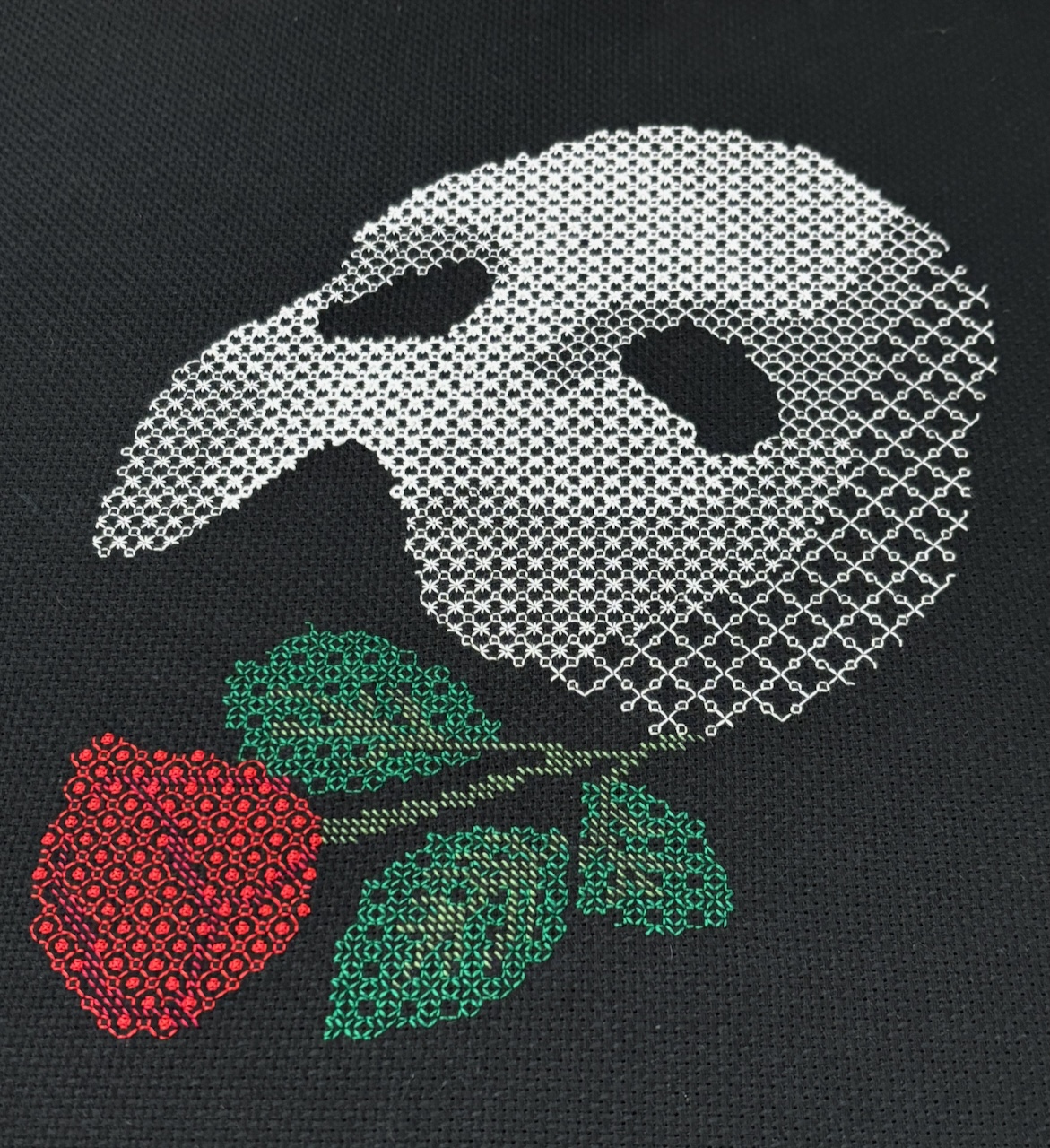 Blackwork Phantom Mask