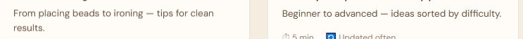 Some descriptions on a cross-stitch website that heavily use em dashes.