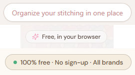 A rounded pill with a short description of the website.