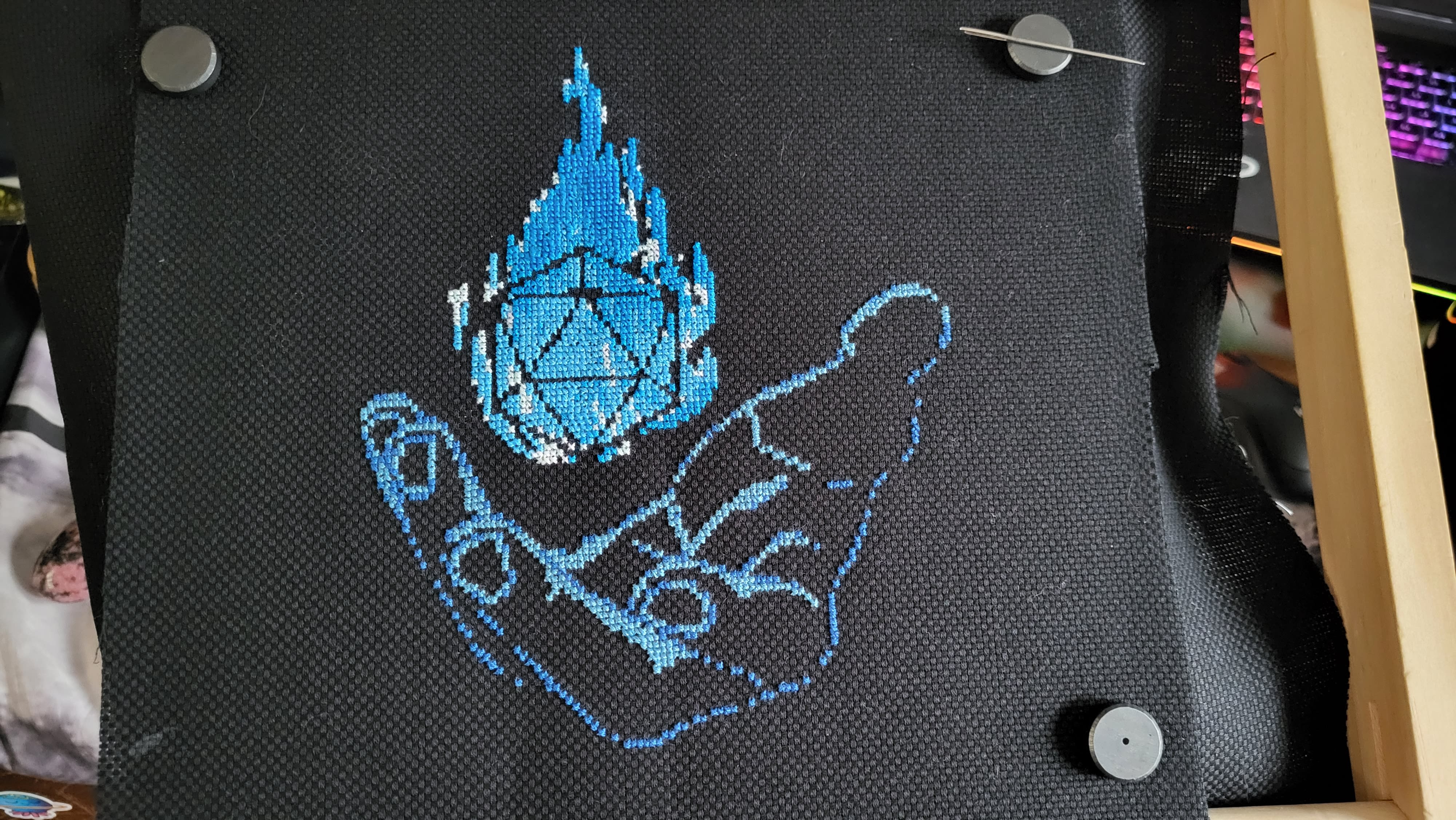 Electric Blue Magic Dice