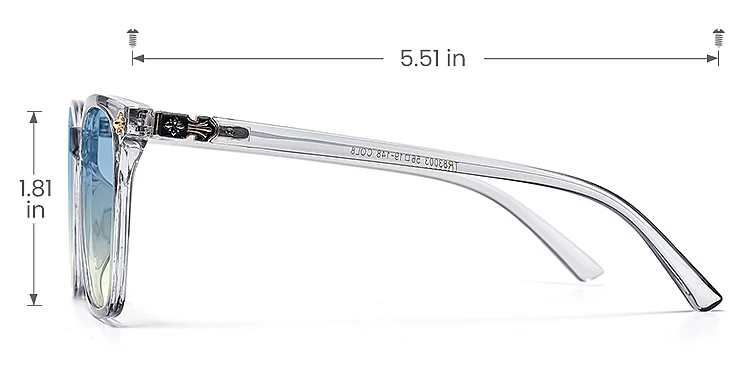 Andrea grey   TR90  Sunglasses, size view