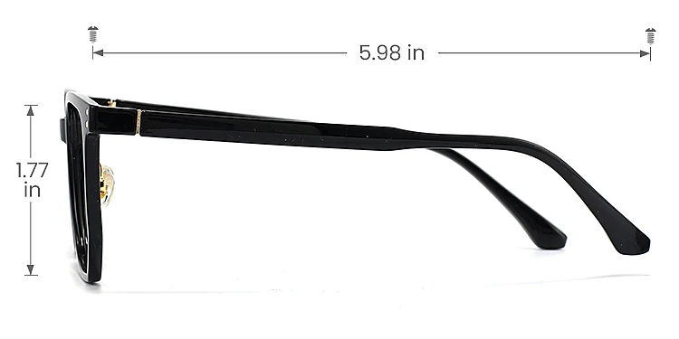 Picus black   Plastic  Eyeglasses, size view