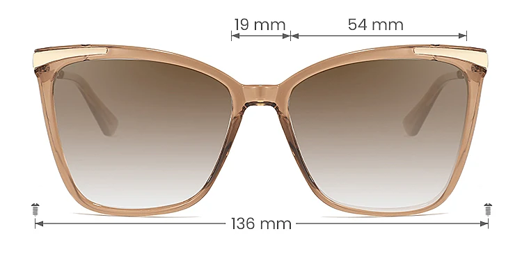 Sine brown   Plastic  Sunglasses, size view