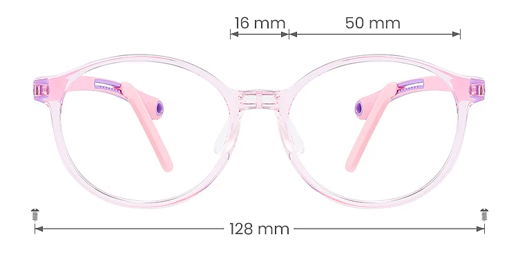 Casillo lavender   Plastic  Eyeglasses, size view