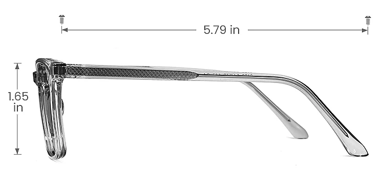 Lance grey   Plastic  Eyeglasses, size view