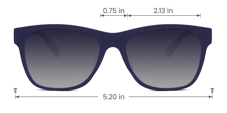 Chad blue   TR90  Sunglasses, size view