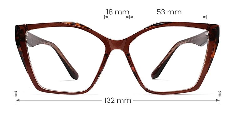 Babe brown   Plastic  Eyeglasses, size view