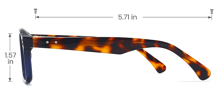 Nyx blue warm tortoise   Acetate  Eyeglasses, size view