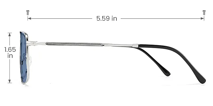 Brac silver   Metal  Sunglasses, size view