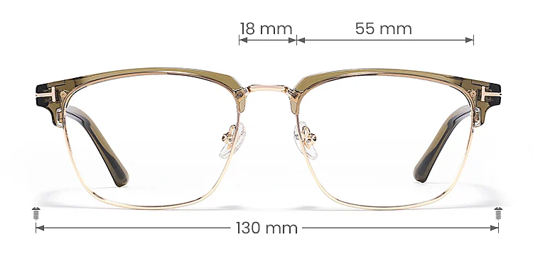 Peta seaweed yellow   Plastic  Eyeglasses, size view