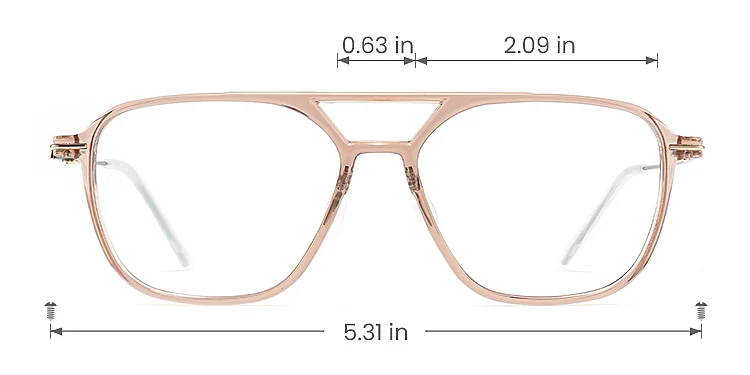 Heimann champagne   Plastic  Eyeglasses, size view